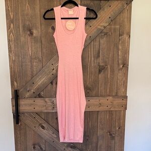 Sage + Paige Pink Sleeveless Midi Dress
